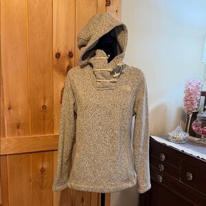 The North Face Gray Hooded Sweatshirt